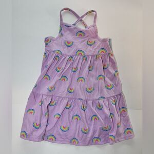 Cat & Jack Light Purple Dress with Rainbow Accents Size 4T